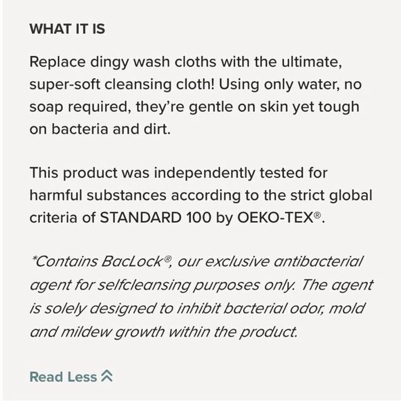 Norwex Small Body and Face Cloths  Lavender Set of 3 and Charcoal Wristlet NWT - Picture 4 of 11